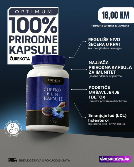 Čurekot kapsule (kapsule crnog kima), 100% organske!